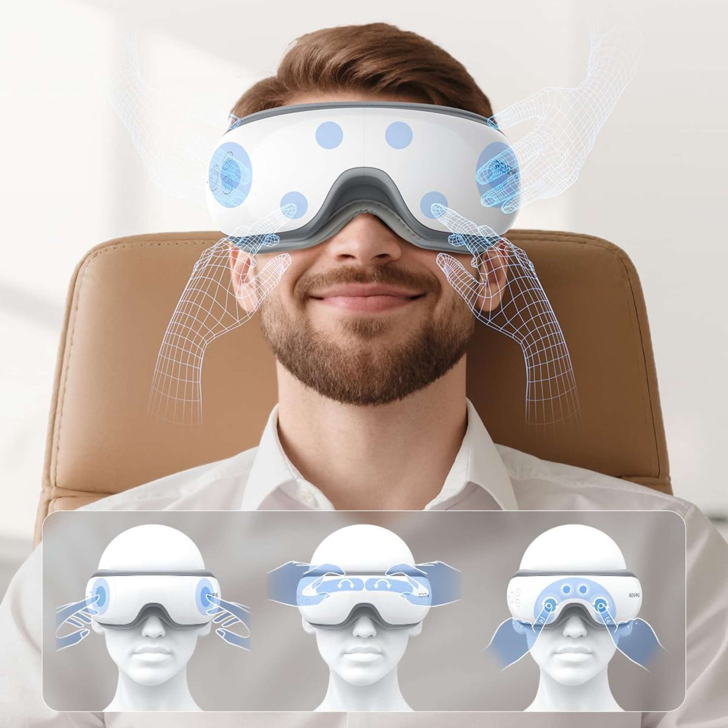 Masque de Massage Oculaire RELAXTEK®